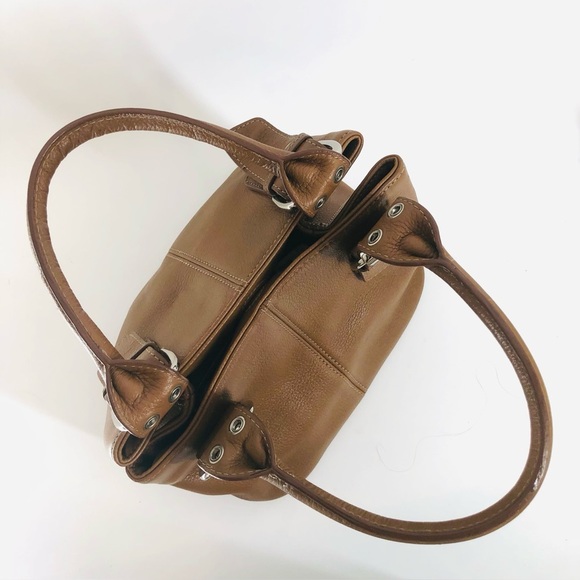 Tignanello Brown Leather Perfect 10 French Tote - Picture 5 of 13